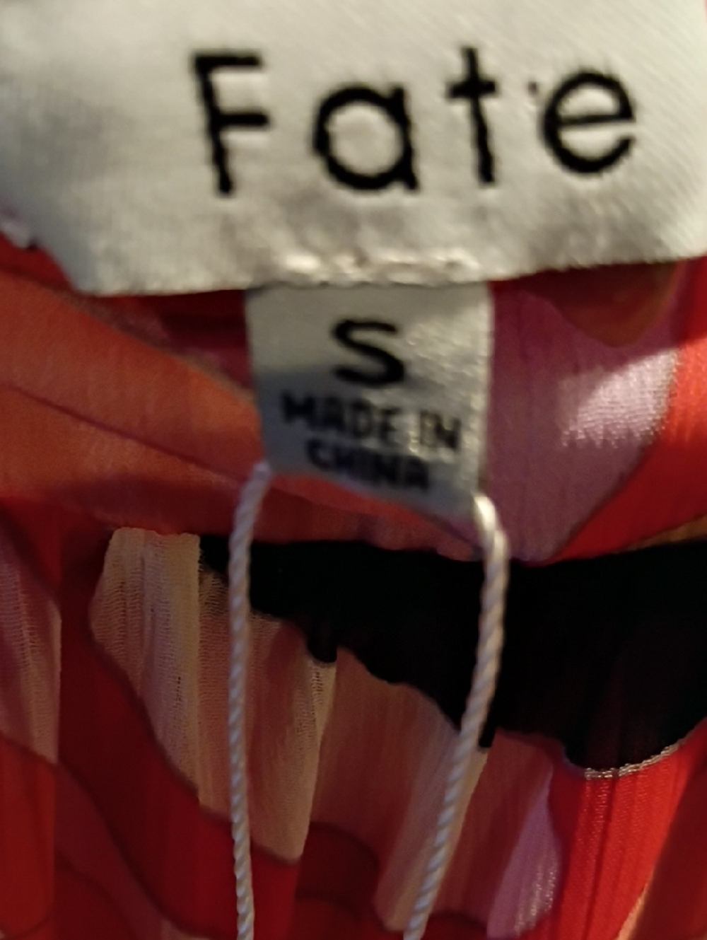 Fate Orange and Pink Sheer Maxi Skirt with Front & Rear Slits